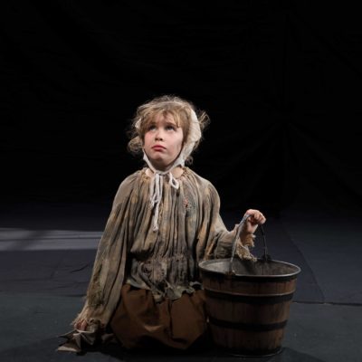 Pheobe Pickersgill as Young Cosette PHOTO CREDIT. Mark Duffus